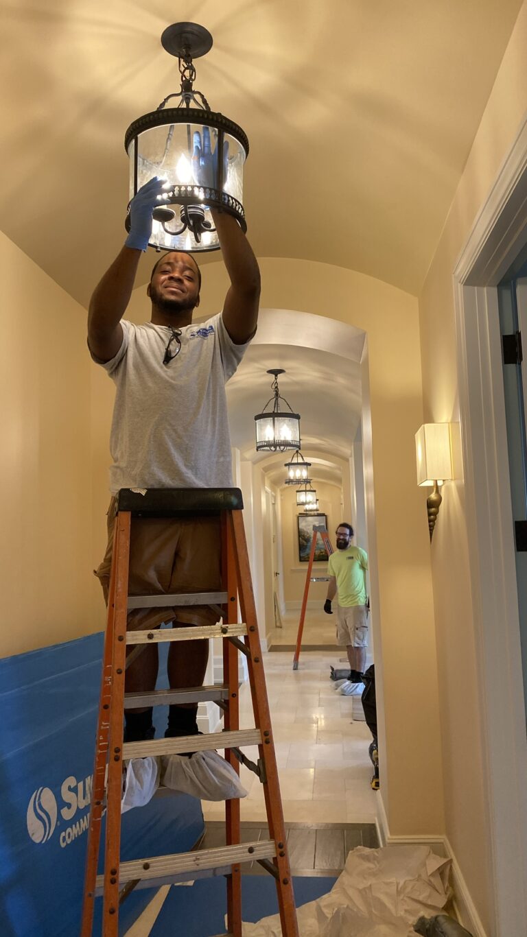 Obryan installing light