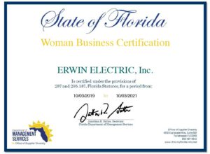 Women Business Certification Erwin Electric